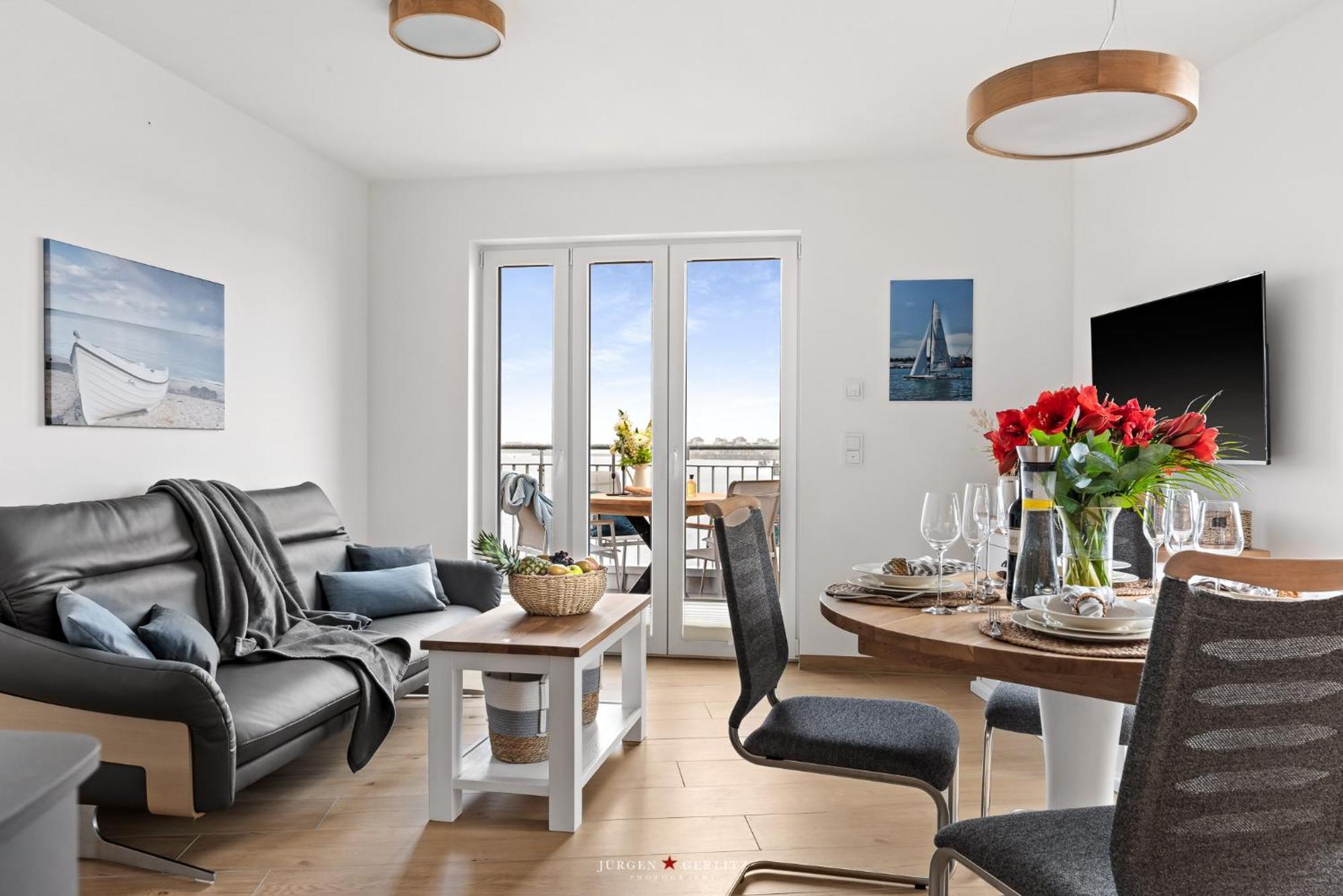 Sea Apartment Mojo- Meerblick, Infrarotauna, Terrasse Olpenitz Dış mekan fotoğraf